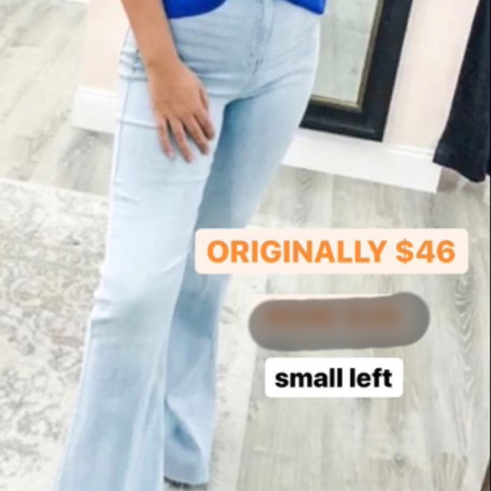 High waist flare leg jeans